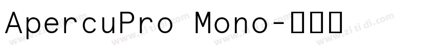 ApercuPro Mono字体转换 ApercuPro Mono字体转换